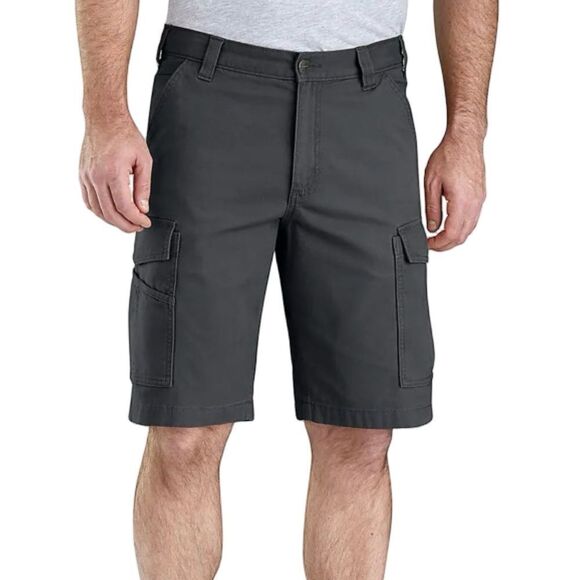 NWT CARHARTT Gray Rugged Flex Relaxed Fit Canvas Cargo Shorts Men’s Size 32 - Picture 3 of 14